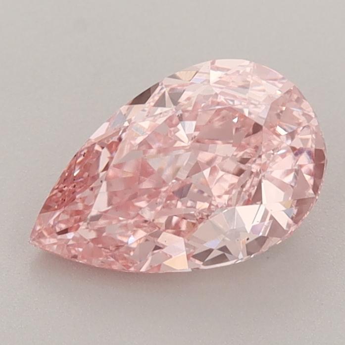 1.28 Ct. Fancy Vivid  Pink Pear Lab Grown Diamond