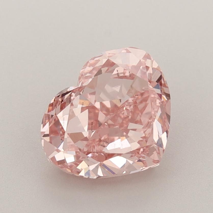 1.90 Ct. Fancy Vivid  Pink Heart Lab Grown Diamond