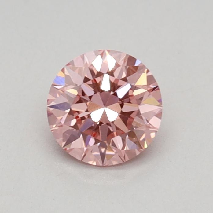 0.36 Ct. Fancy Vivid Pink Round Lab Grown Diamond