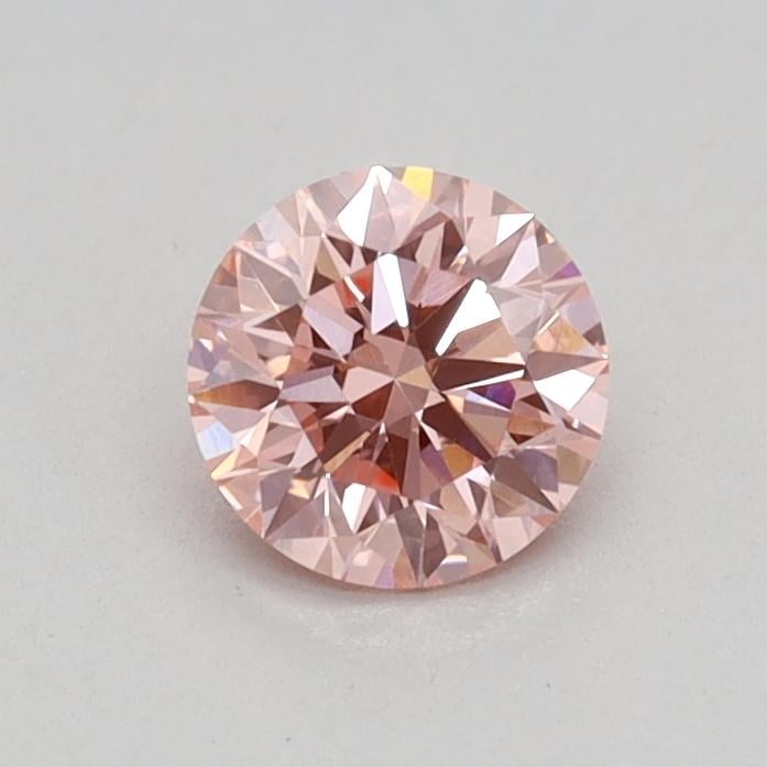 0.36 Ct. Fancy Vivid Pink Round Lab Grown Diamond