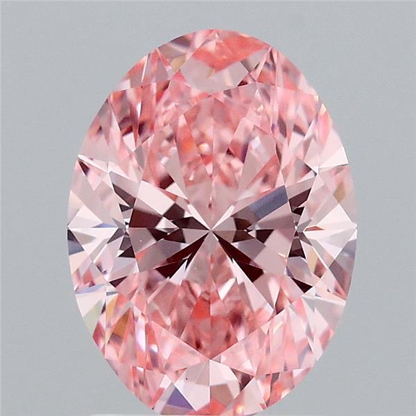 2.03 Ct. Fancy Vivid Pink Oval Lab Grown Diamond