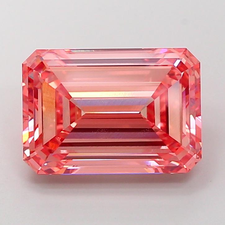 9.09 Ct. Fancy Vivid Pink Emerald Lab Grown Diamond