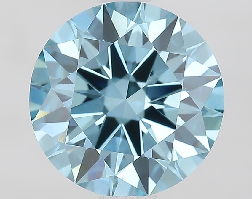 1.34 Ct. Fancy Vivid Blue Round Lab Grown Diamond