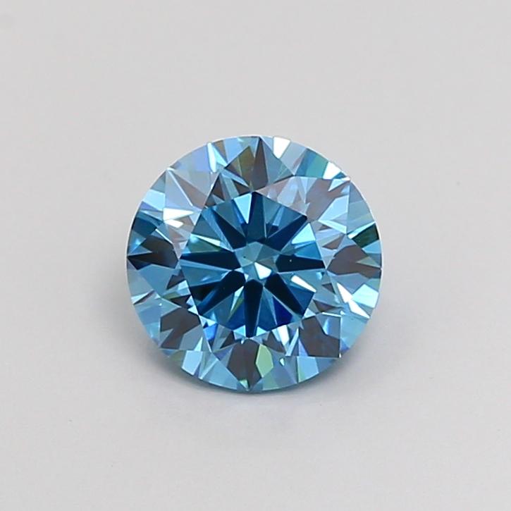 1.40 Ct. Fancy Vivid Blue Round Lab Grown Diamond