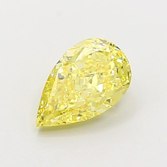 1.01 Ct. Fancy Intense Yellow Pear Lab Grown Diamond