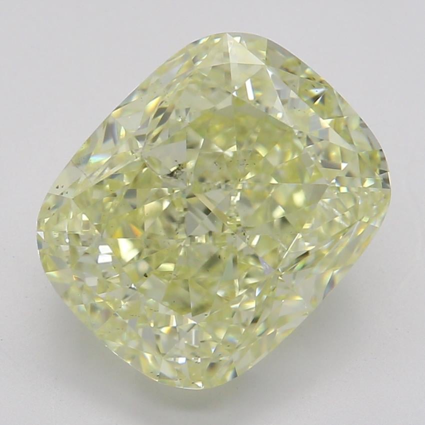 3.03 Ct. Fancy Light Yellow Cushion Diamond
