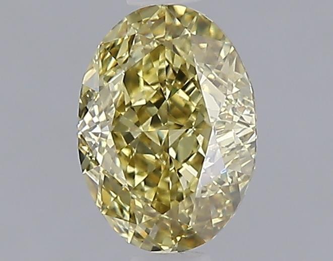 1.02 Ct. Fancy Intense  Yellow Oval Lab Grown Diamond