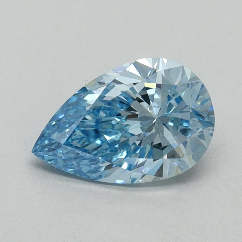 1.01 Ct. Fancy Vivid Blue Pear Lab Grown Diamond