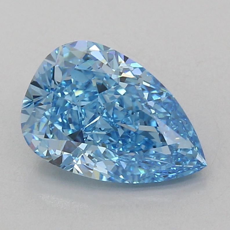 3.02 Ct. Fancy Vivid Blue Pear Lab Grown Diamond