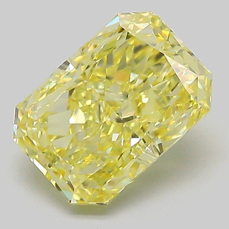 2.08 Ct. Fancy Intense  Yellow Radiant Lab Grown Diamond