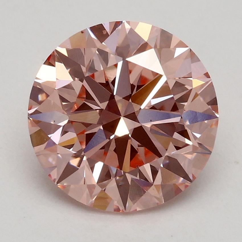 2.22 Ct. Fancy Intense Pink Round Lab Grown Diamond