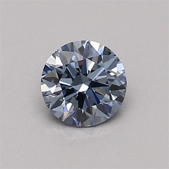 0.36 Ct. Fancy Intense Blue Round Lab Grown Diamond