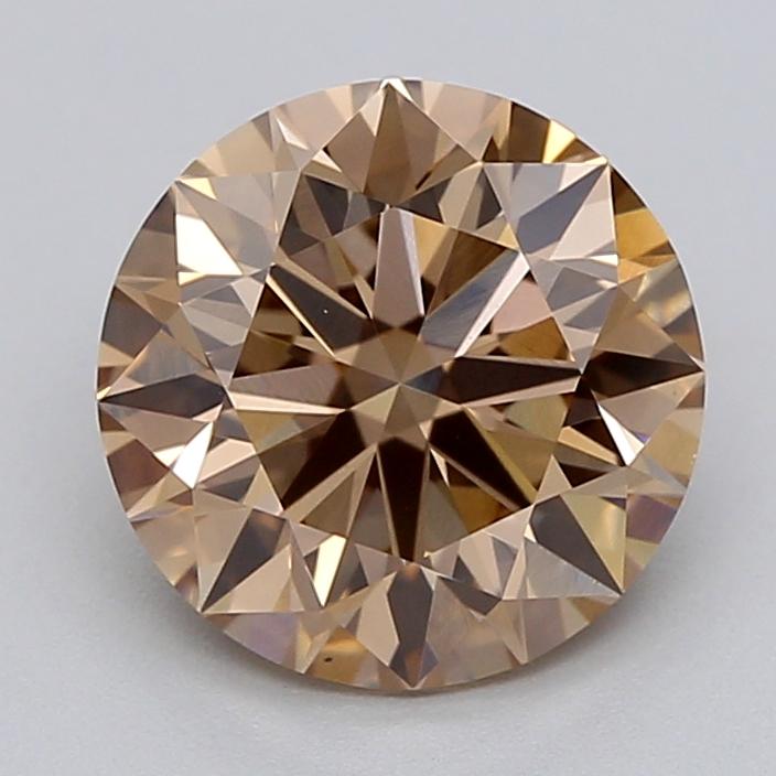1.41 Ct. Fancy Light  Brown Round Lab Grown Diamond