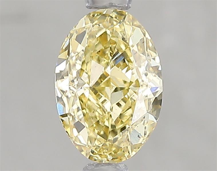 1.08 Ct. Fancy Intense Yellow Oval Lab Grown Diamond