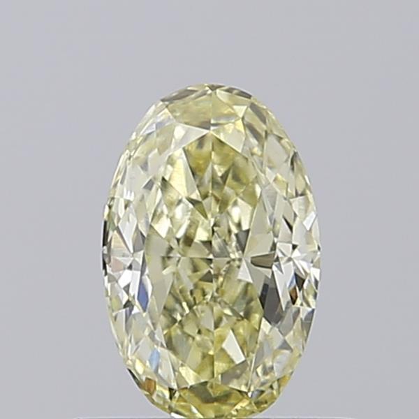 0.52 Ct. Fancy Light Yellow Oval Lab Grown Diamond