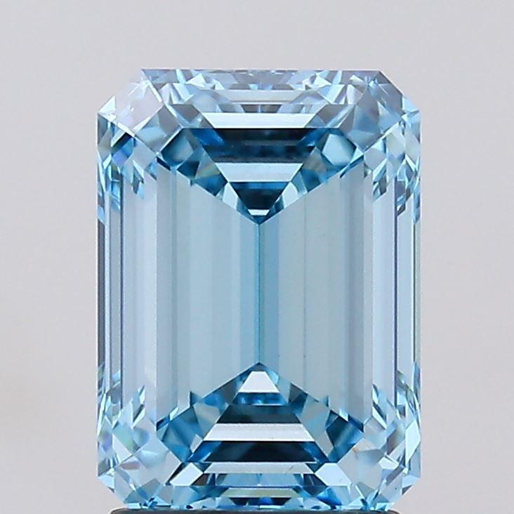 2.16 Ct. Fancy Intense Blue Emerald Lab Grown Diamond