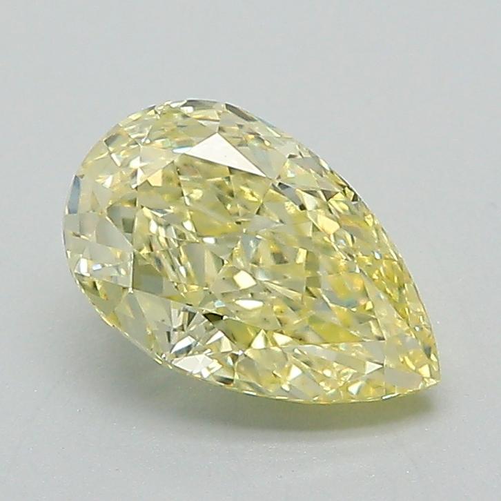 1.21 Ct. Fancy Intense Yellow Pear Lab Grown Diamond