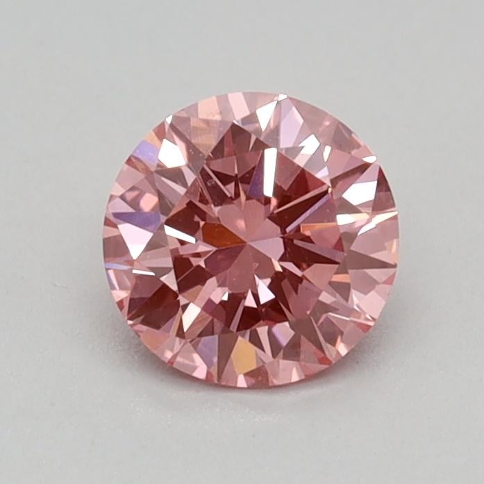 0.34 Ct. Fancy Vivid Pink Round Lab Grown Diamond