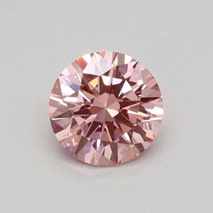 0.32 Ct. Fancy Vivid Pink Round Lab Grown Diamond