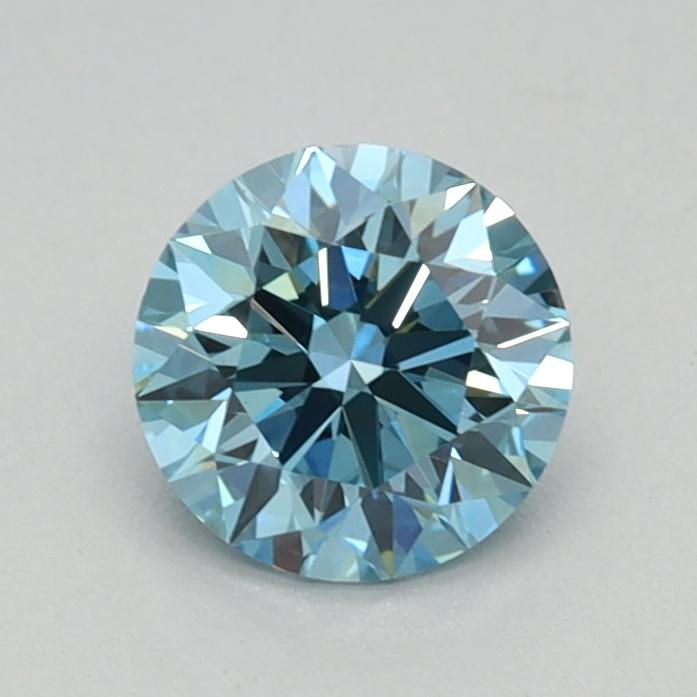 0.55 Ct. Fancy Vivid Blue Round Lab Grown Diamond