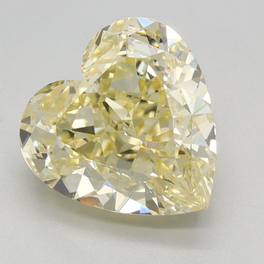 2.87 Ct. Fancy Intense Yellow Heart Lab Grown Diamond