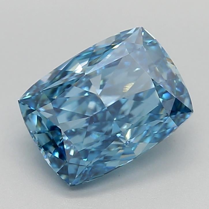 1.83 Ct. Fancy Vivid  Blue Cushion Lab Grown Diamond
