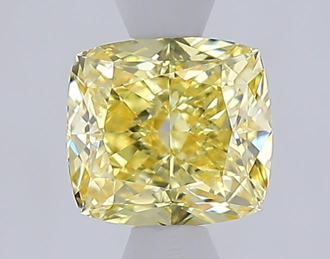 1.09 Ct. Fancy Intense  Yellow Cushion Lab Grown Diamond