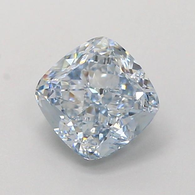 1.08 Ct. Fancy Intense Blue Cushion Lab Grown Diamond