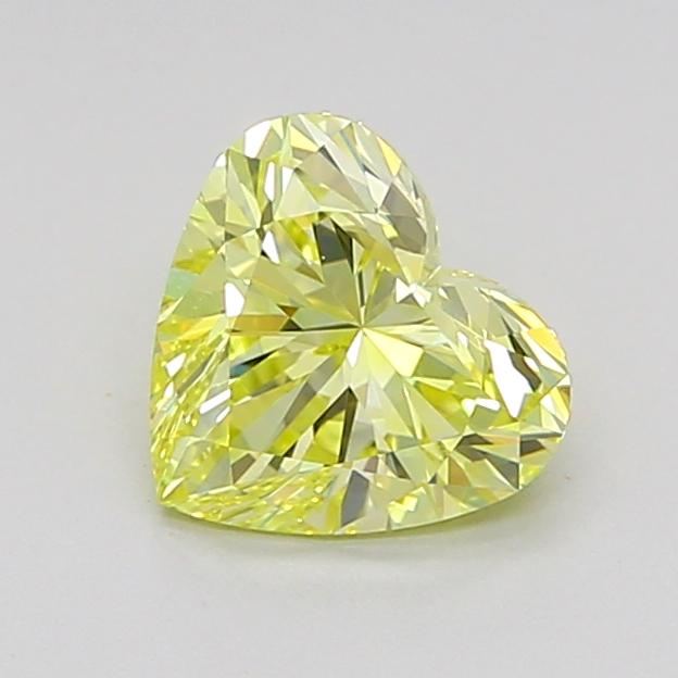 1.02 Ct. Fancy Intense None Yellow Heart Lab Grown Diamond