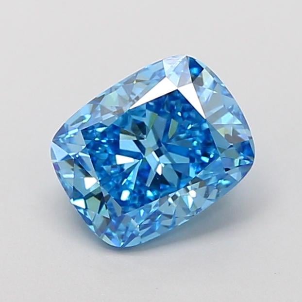 1.79 Ct. Fancy Vivid Blue Cushion Lab Grown Diamond