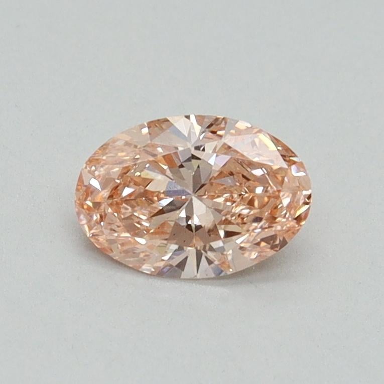 0.45 Ct. Fancy Vivid Pink Oval Lab Grown Diamond