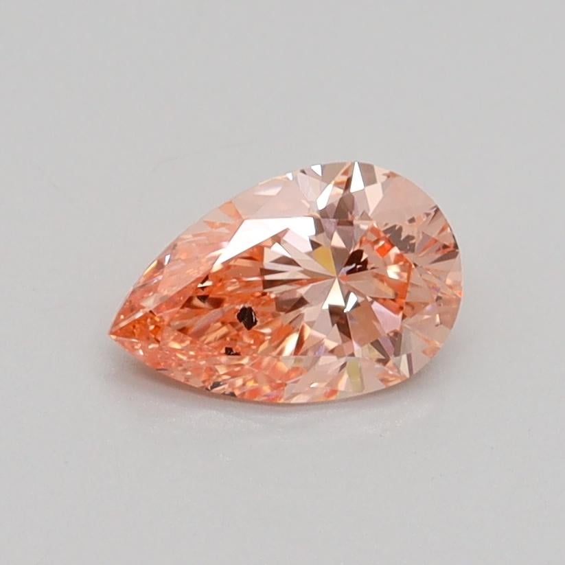 0.57 Ct. Fancy Intense Pink Pear Lab Grown Diamond