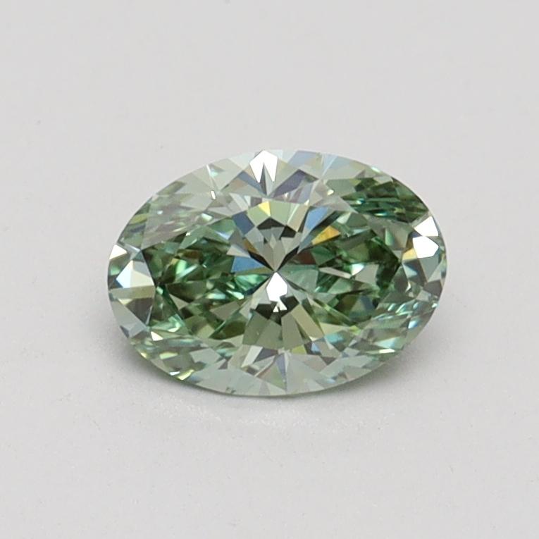 0.58 Ct. Fancy Intense Green Oval Lab Grown Diamond