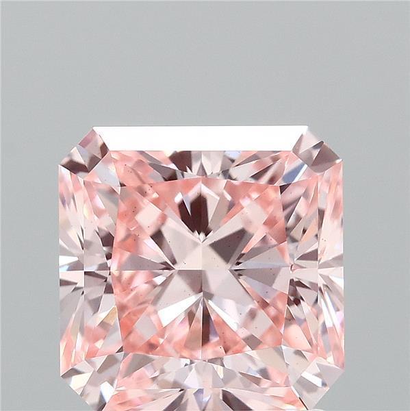 2.06 Ct. Fancy Vivid  Pink Radiant Lab Grown Diamond