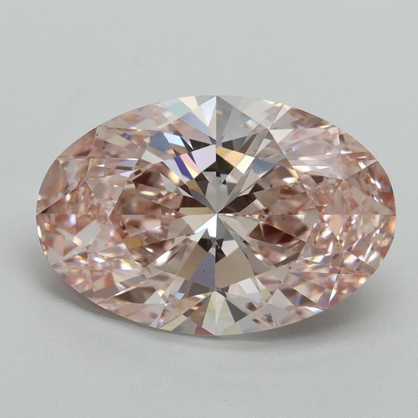 5.02 Ct. Fancy Intense Pink Oval Lab Grown Diamond