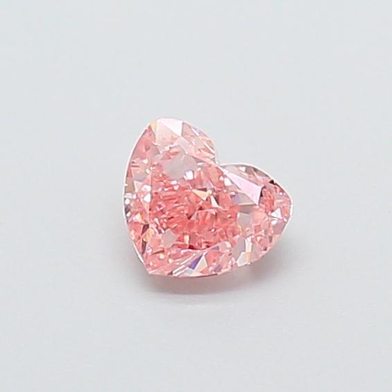 0.38 Ct. Fancy Intense  Pink Heart Lab Grown Diamond