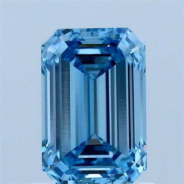 1.11 Ct. Fancy Vivid Blue Emerald Lab Grown Diamond