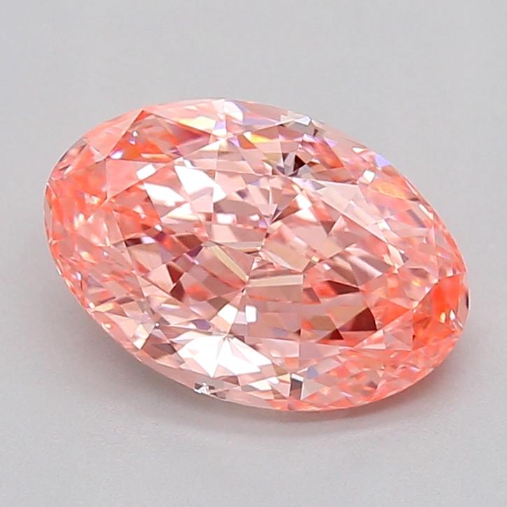 1.52 Ct. Fancy Vivid  Pink Oval Lab Grown Diamond