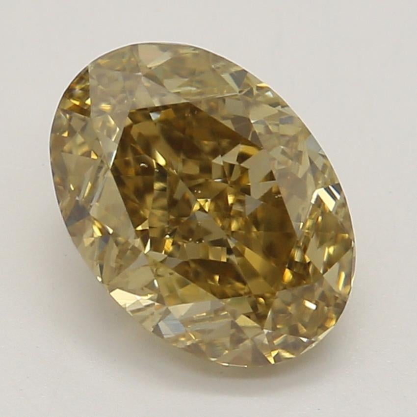 1.06 Ct. Fancy Brown-Yellow Oval Diamond