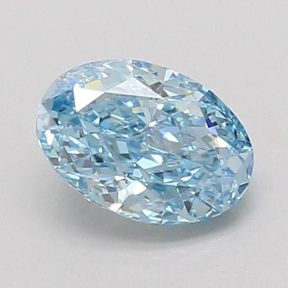 1.05 Ct. Fancy Vivid Blue Oval Lab Grown Diamond