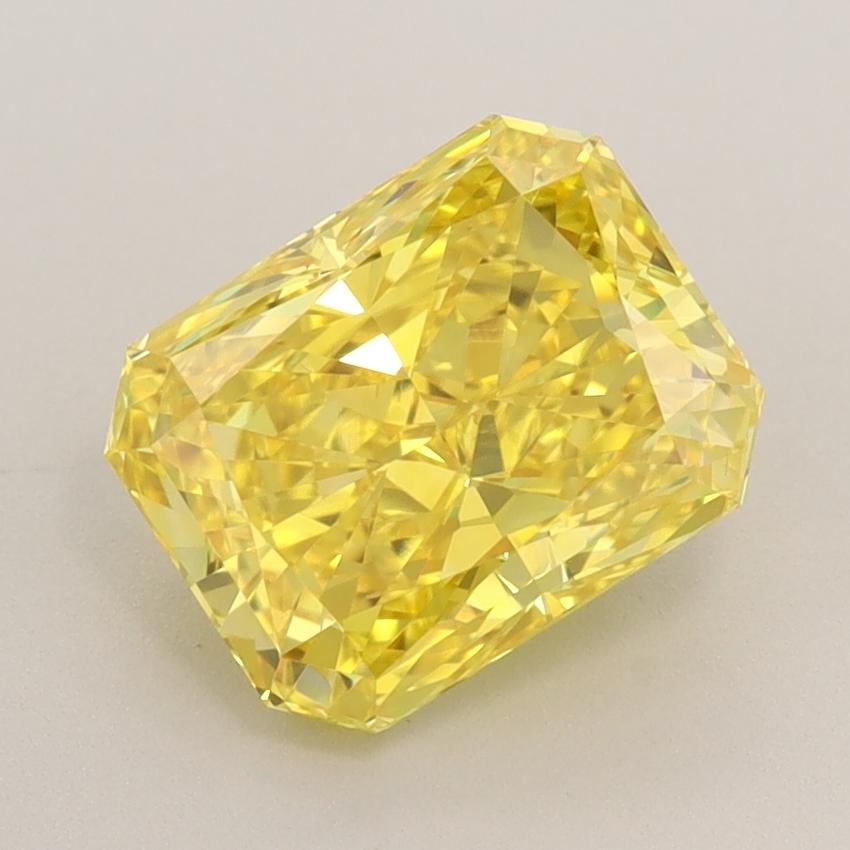 2.00 Ct. Fancy Vivid  Yellow Radiant Lab Grown Diamond
