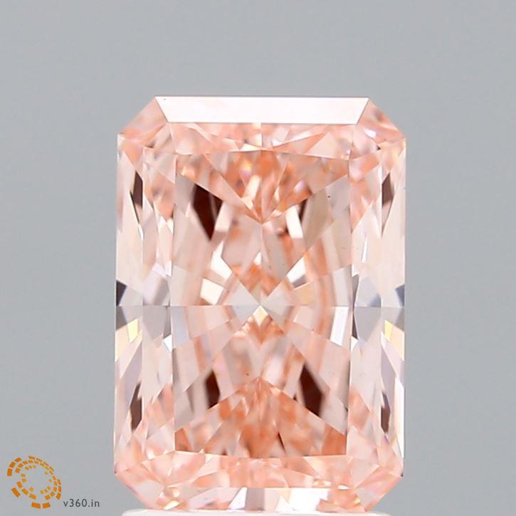 2.12 Ct. Fancy Vivid Pink Radiant Lab Grown Diamond