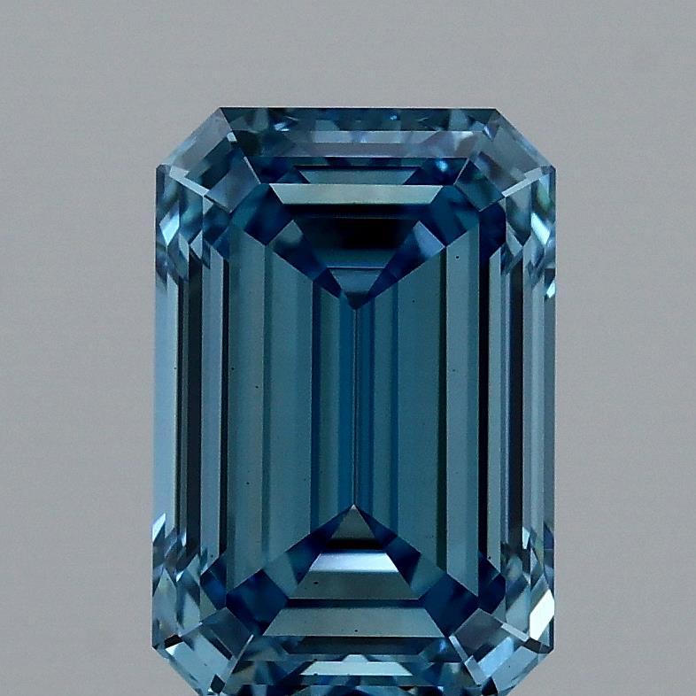 2.08 Ct. Fancy Vivid Blue Emerald Lab Grown Diamond