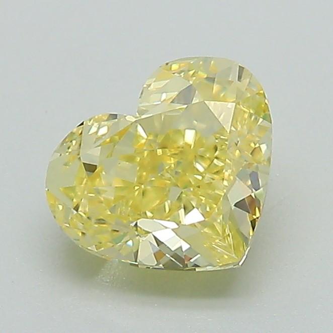 1.15 Ct. Fancy Intense Yellow Heart Lab Grown Diamond