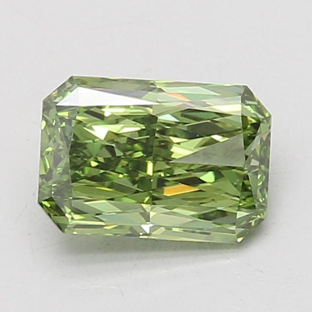 1.52 Ct. Fancy Vivid Green Radiant Lab Grown Diamond