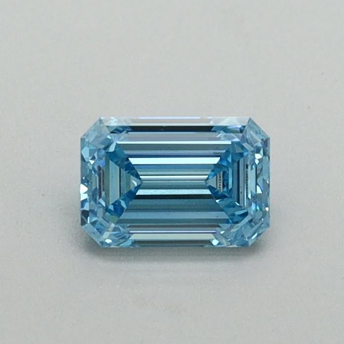 0.40 Ct. Fancy Vivid Blue Emerald Lab Grown Diamond