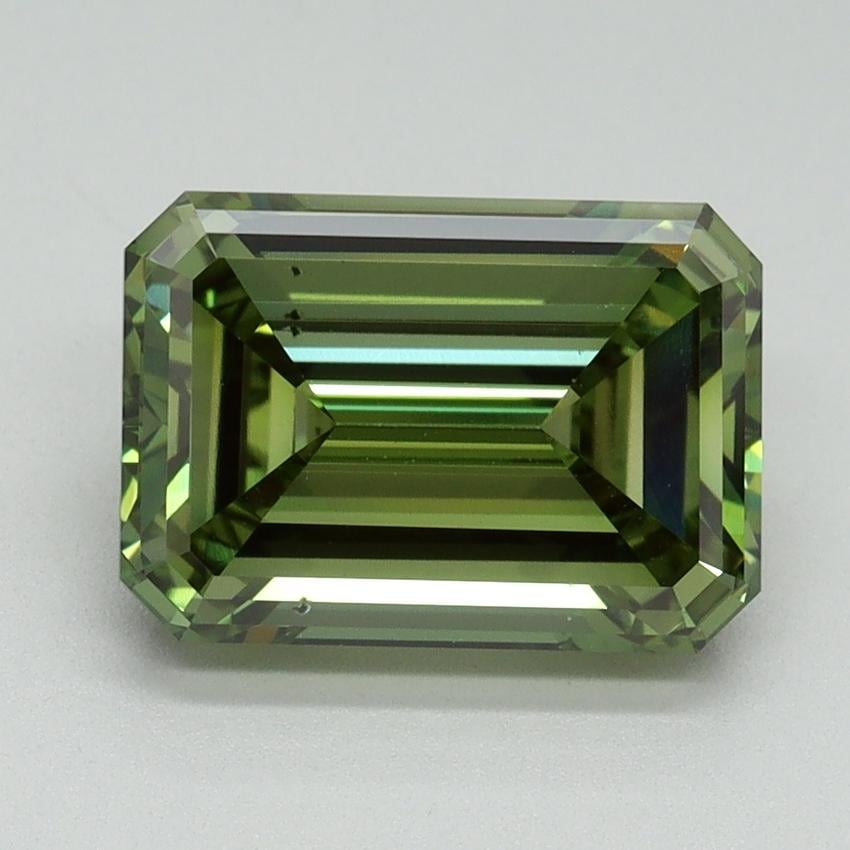 3.00 Ct. Fancy Vivid Green Emerald Lab Grown Diamond