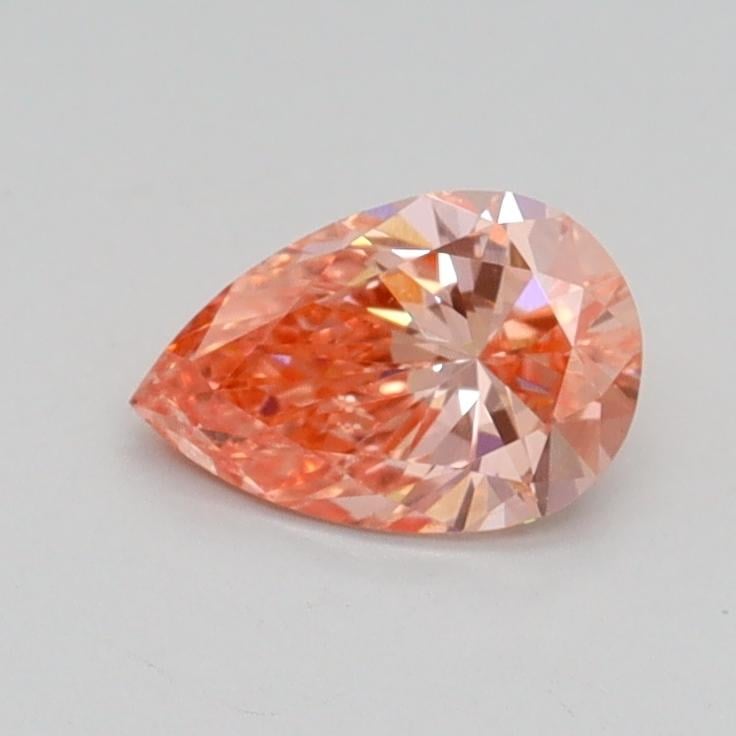 0.51 Ct. Fancy Intense Pink Pear Lab Grown Diamond