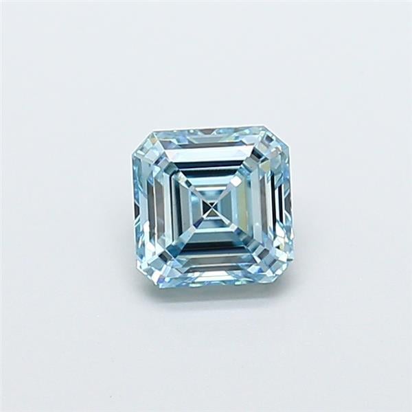 1.03 Ct. Fancy Vivid Blue Asscher Lab Grown Diamond