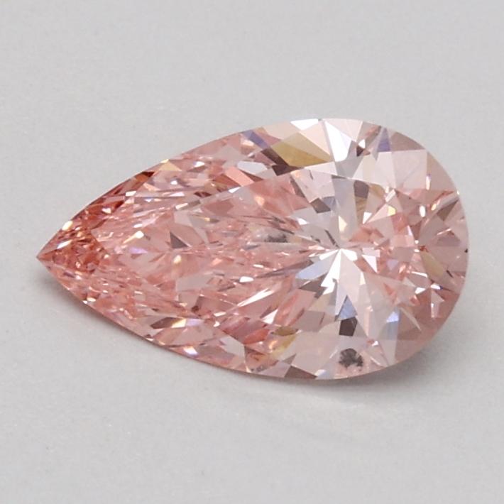 0.53 Ct. Fancy Intense Pink Pear Lab Grown Diamond